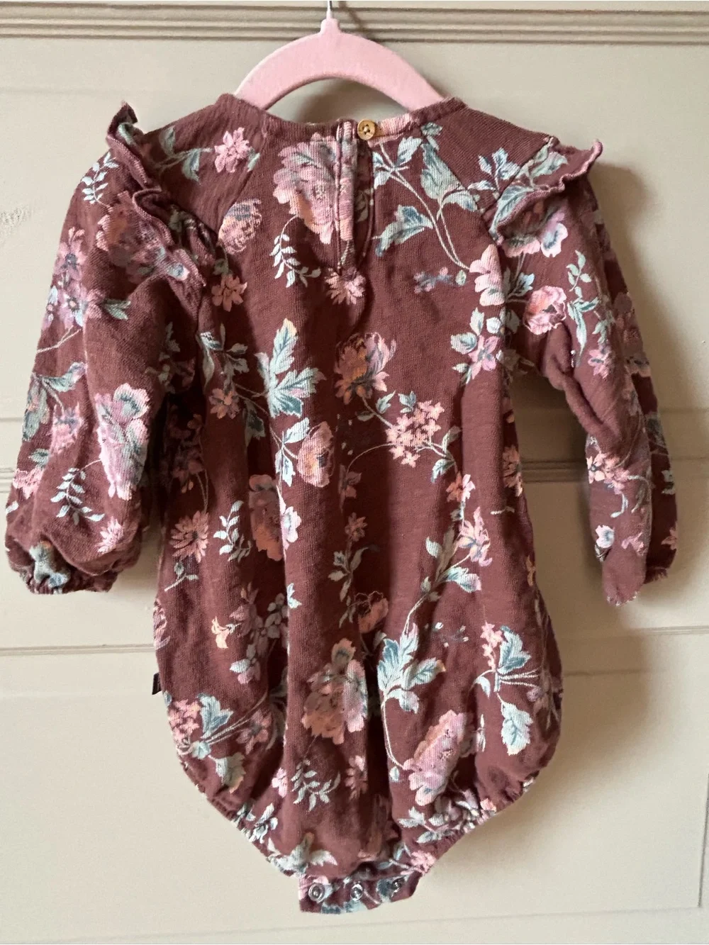 Modern Moments soft floral bubble romper - 12-18 months